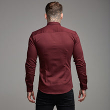 Load image into Gallery viewer, Father Sons Super Slim Stretch Burgundy Denim Long Sleeve - FS212