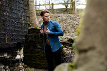 Load image into Gallery viewer, Father Sons Super Slim Stretch Aegean Blue Denim Long Sleeve - FS345