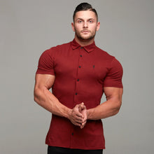 Load image into Gallery viewer, Father Sons Super Slim Oxblood Jersey Short Sleeve - FSH012