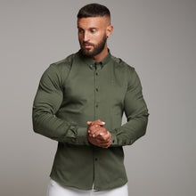 Load image into Gallery viewer, Father Sons Super Slim Stretch Khaki Denim Long Sleeve - FS211