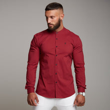 Load image into Gallery viewer, Father Sons Super Slim Stretch Classic Oxblood Grandad Collar - FS294