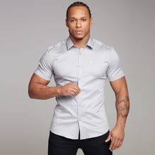 Load image into Gallery viewer, Father Sons Super Slim Luxe Ultra Stretch Light Grey Short Sleeve - FS334