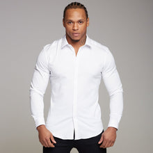 Load image into Gallery viewer, Father Sons Super Slim Luxe Ultra Stretch Classic White Long Sleeve - FS331 (PRE - ORDER / DISPATCH DATE 29TH JULY)