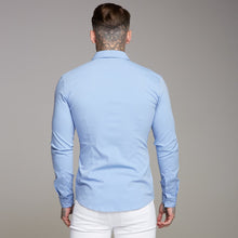 Load image into Gallery viewer, Father Sons Super Slim Ultra Stretch Classic Light Blue Shirt - FS356