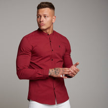 Load image into Gallery viewer, Father Sons Super Slim Stretch Classic Oxblood Grandad Collar - FS294