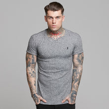 Load image into Gallery viewer, Father Sons Classic Grey Ribbed Knit Super Slim Long Line Crew- FSH173 (PRE ORDER / DISPATCH DATE 15TH JULY)
