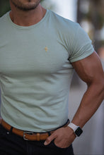Load image into Gallery viewer, Father Sons Classic Sage Green Crew with Gold Metal Emblem Decal FSH503 (PRE ORDER / DISPATCH DATE 17TH AUGUST)