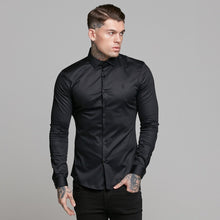 Load image into Gallery viewer, Father Sons Slim Sateen Classic Black Long Sleeve - FS545 (PRE ORDER / DISPATCH DATE 5TH AUGUST)