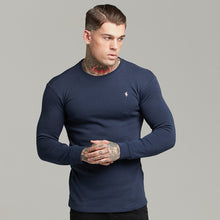 Load image into Gallery viewer, Father Sons Classic Navy Super Slim Jumper - FSH410