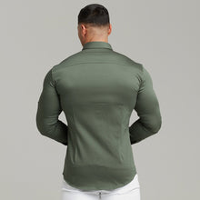 Load image into Gallery viewer, Father Sons Super Slim Stretch Khaki Denim Long Sleeve - FS211