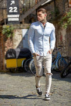 Load image into Gallery viewer, Father Sons Super Slim Stretch Classic Oxford Light Blue - FS306 (PRE ORDER / DISPATCH DATE 17TH JULY)