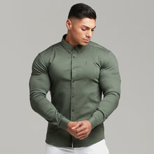 Load image into Gallery viewer, Father Sons Super Slim Stretch Khaki Denim Long Sleeve - FS211
