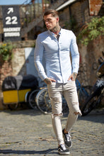 Load image into Gallery viewer, Father Sons Super Slim Stretch Classic Oxford Light Blue - FS306 (PRE ORDER / DISPATCH DATE 17TH JULY)