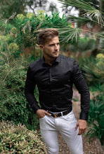 Load image into Gallery viewer, Father Sons Slim Sateen Classic Black Long Sleeve - FS545 (PRE ORDER / DISPATCH DATE 5TH AUGUST)