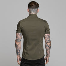 Load image into Gallery viewer, Father Sons Super Slim Ultra Stretch Classic Olive Short Sleeve - FS483