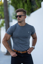 Load image into Gallery viewer, Father Sons Classic Dark Grey Crew with Silver Metal Emblem Decal FSH453
