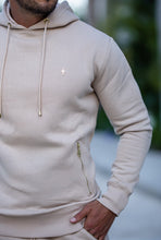 Load image into Gallery viewer, Father Sons Beige & Gold Overhead Hoodie Top with Zipped Pockets - FSH483 (PRE ORDER / DISPATCH DATE 31ST JULY)