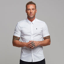 Load image into Gallery viewer, Father Sons Super Slim Stretch Classic White Short Sleeve - FS126 (PRE ORDER / DISPATCH DATE 17TH JULY)
