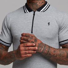 Load image into Gallery viewer, Father Sons Classic Grey Contrast Collar Polo Shirt - FSH237