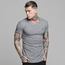 Load image into Gallery viewer, Father Sons Classic Grey Ribbed Knit Super Slim Long Line Crew- FSH173 (PRE ORDER / DISPATCH DATE 15TH JULY)