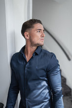 Load image into Gallery viewer, Father Sons Slim Sateen Classic Navy Long Sleeve - FS547 (PRE ORDER / DISPATCH DATE 5TH AUGUST)