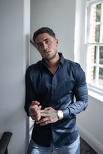 Load image into Gallery viewer, Father Sons Slim Sateen Classic Navy Long Sleeve - FS547 (PRE ORDER / DISPATCH DATE 5TH AUGUST)