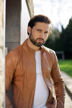 Load image into Gallery viewer, Father Sons Tan Lambs Leather Jacket - FSH205