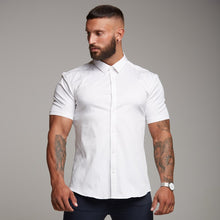 Load image into Gallery viewer, Father Sons Super Slim Luxe Ultra Stretch Classic White Short Sleeve -  FS332
