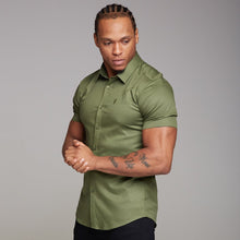 Load image into Gallery viewer, Father Sons Super Slim Luxe Ultra Stretch Classic Khaki Short Sleeve -  FS338
