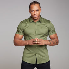 Load image into Gallery viewer, Father Sons Super Slim Luxe Ultra Stretch Classic Khaki Short Sleeve -  FS338
