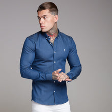 Load image into Gallery viewer, Father Sons Super Slim Stretch Aegean Blue Denim Long Sleeve - FS345
