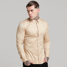 Load image into Gallery viewer, Father Sons Super Slim Luxe Ultra Stretch Light Beige Long Sleeve -  FS387
