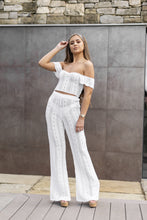 Load image into Gallery viewer, &#39;AYLA&#39; Knitted Co ord Trouser White - CTJ010
