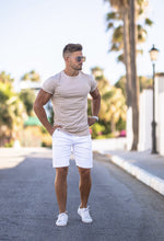 Load image into Gallery viewer, Father Sons Slim Fit White Sateen Shorts - FSH494 (PRE ORDER / DISPATCH DATE 31ST JULY)
