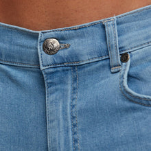 Load image into Gallery viewer, Father Sons Slim Stretch Washed Blue Distressed Denim Jean Shorts - FSH242
