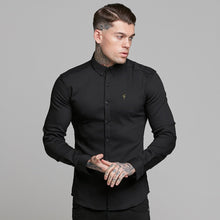Load image into Gallery viewer, Father Sons Super Slim Ultra Stretch Classic Black (Khaki Embroidery) -  FS480
