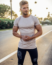 Load image into Gallery viewer, Father Sons Taupe Slub Crew - FSH261
