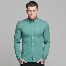 Load image into Gallery viewer, Father Sons Super Slim Luxe Ultra Stretch Petrol Green Long Sleeve -  FS478
