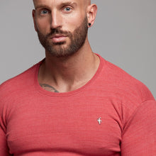 Load image into Gallery viewer, Father Sons Classic Red Marl Super Slim Jumper - FSH231
