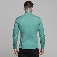 Load image into Gallery viewer, Father Sons Super Slim Luxe Ultra Stretch Petrol Green Long Sleeve -  FS478
