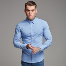 Load image into Gallery viewer, Father Sons Super Slim Ultra Stretch Classic Light Blue Shirt - FS356
